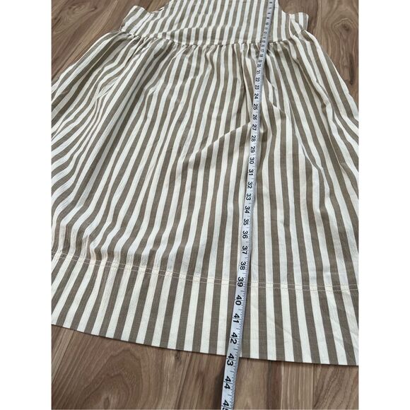 Everlane Striped Midi Dress in White and Tan - Picture 8 of 12